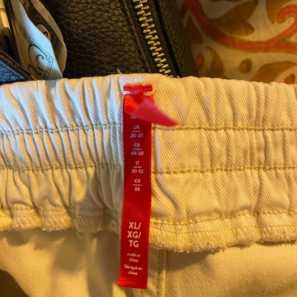 Spanx twill cargo joggers Elegant Cream Women's XL - Picture 5 of 6